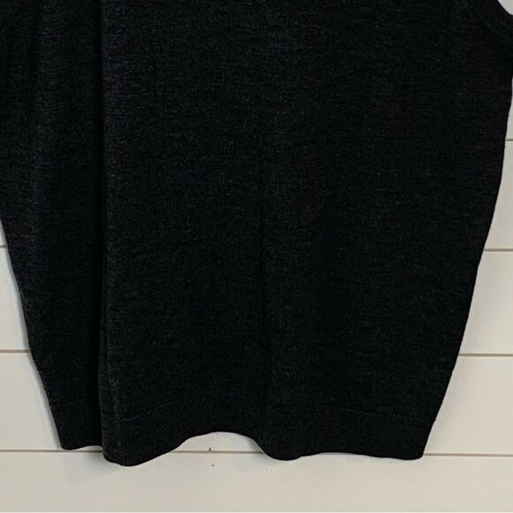 Merino Wool Hart Schaffner Marx Black V Neck Extra Fine Vest - Men's XLT office - Picture 7 of 13